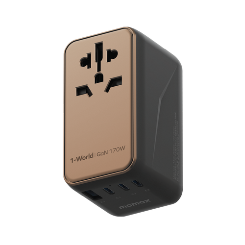 1-World 4-Port GaN Travel Charger 170W + USB-C Cable