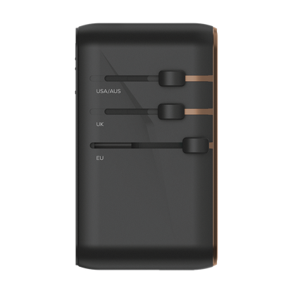 1-World 4-Port GaN Travel Charger 170W + USB-C Cable