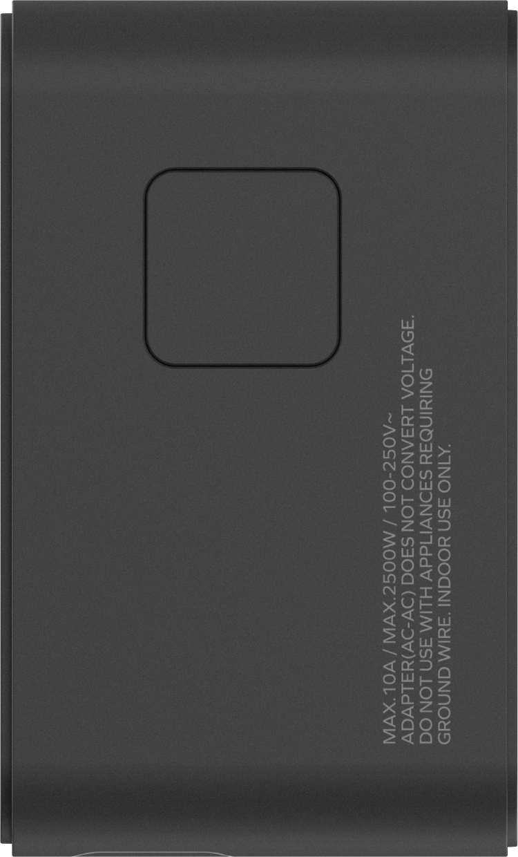 1-World+ 3-Port Travel GaN Charger With Built-in USB-C Cable 70W