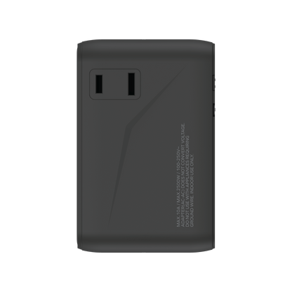 1-World² Universal 4-Port Travel GaN Charger 100W with Dual AC