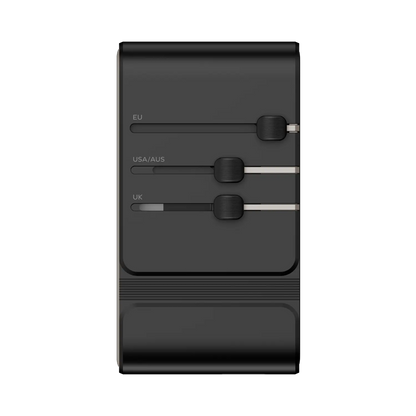 1-World² 205W 7-Port Dual AC Travel Adapter