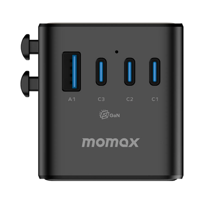 1-World² 205W 7-Port Dual AC Travel Adapter