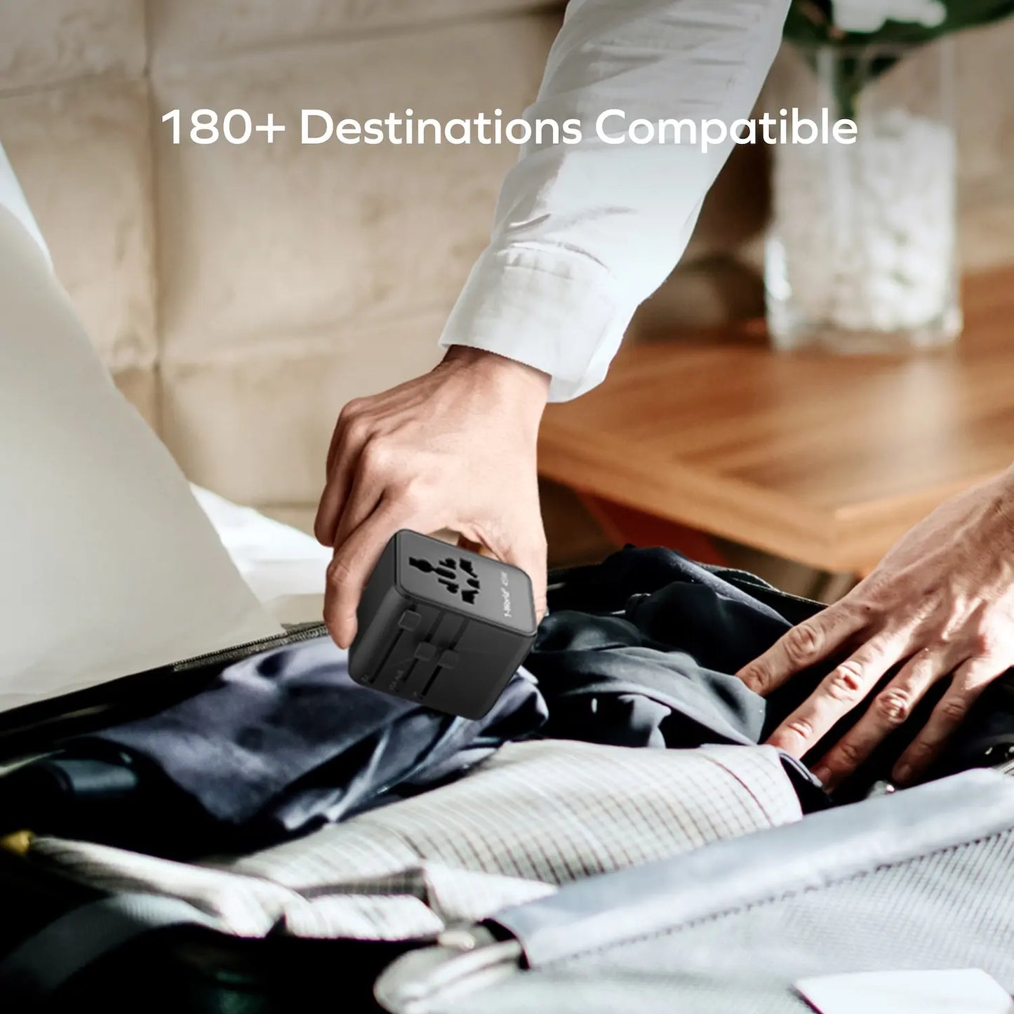 1-World² 45W 5-Port Dual AC Travel Adapter