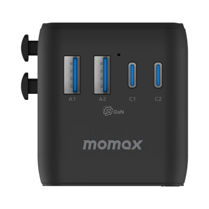 1-World² 45W 5-Port Dual AC Travel Adapter