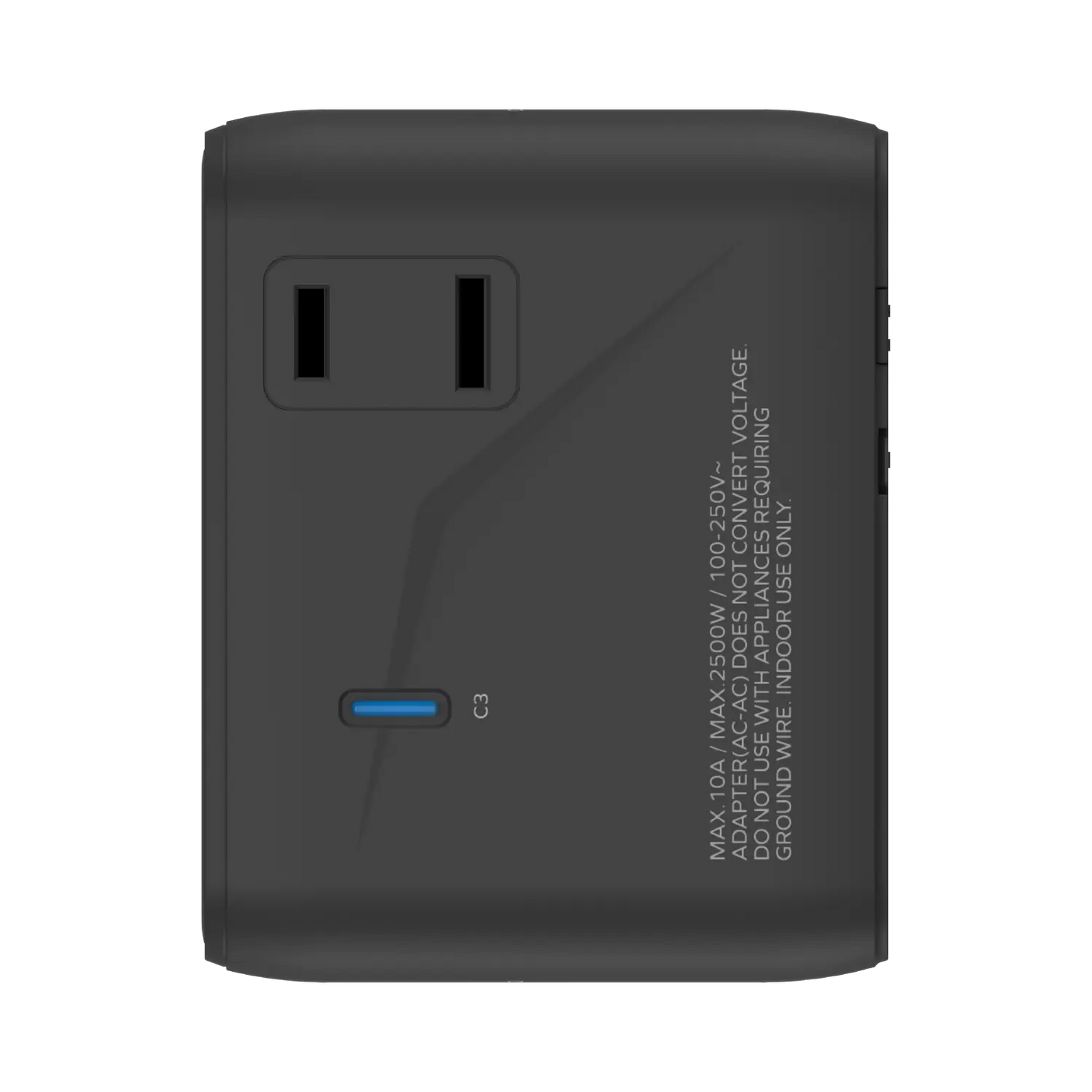 1-World² 45W 5-Port Dual AC Travel Adapter