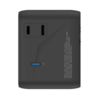 1-World² 45W 5-Port Dual AC Travel Adapter