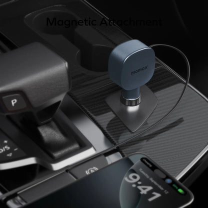 1-Move⁺ 2-Port Car Charger With Built-In Retractable Cable 60W