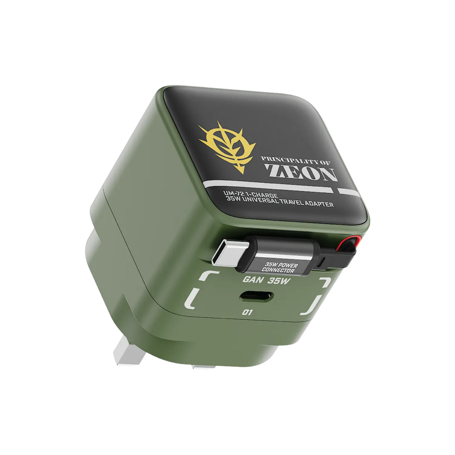 1-Charge+ 1-Port GaN Charger With Built-In USB-C Cable 35W - Limited Edition