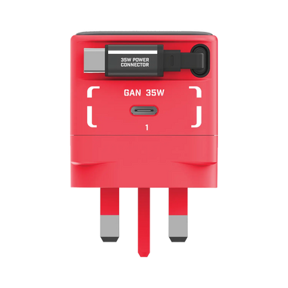 1-Charge+ 1-Port GaN Charger With Built-In USB-C Cable 35W - Limited Edition