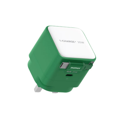 1-Charge+ 1-Port GaN Charger With Built-In USB-C Cable 35W