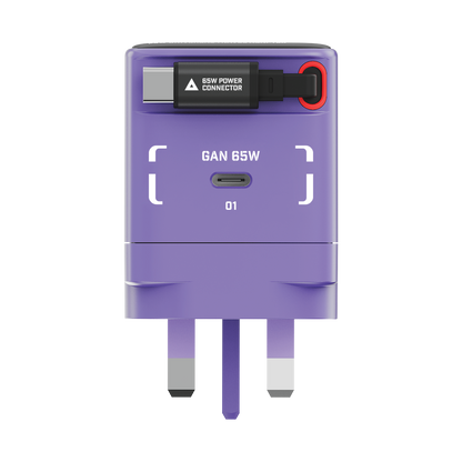 1-Charge+ 1-Port GaN Charger With Built-In USB-C Cable 65W - Limited Edition