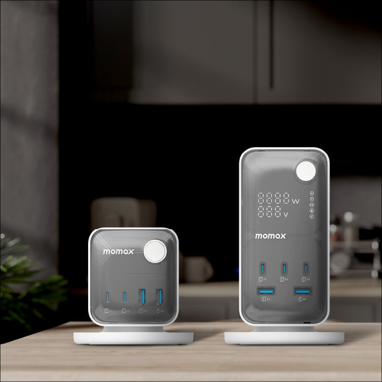 1-Charge Work Flow 3-Outlet GaN Power Cube 30W with USB Ports