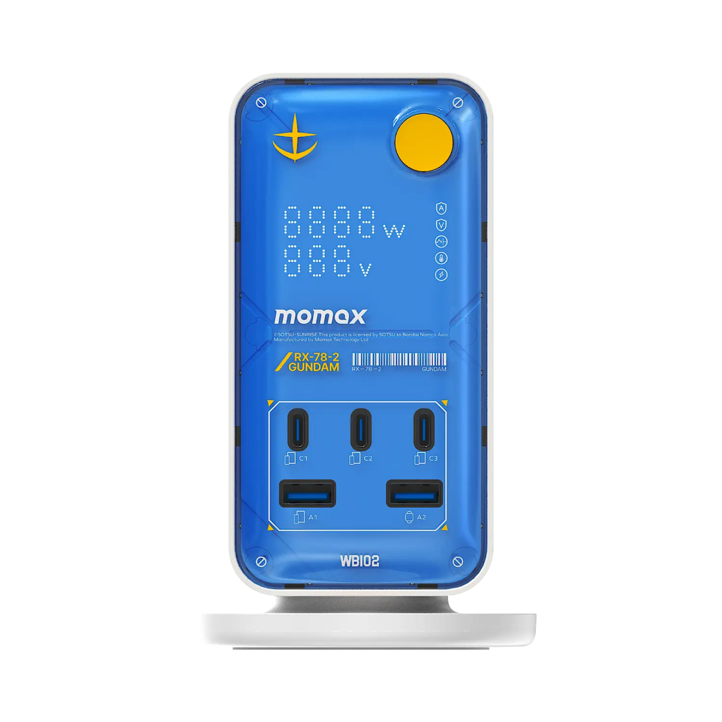 1-Charge Work Flow 6-Outlet GaN Power Tower 35W with USB Ports - Limited Edition