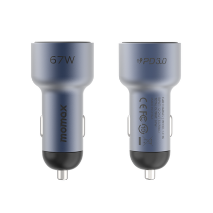 MoVe Dual-Port Car Charger 67W with Charging Cable