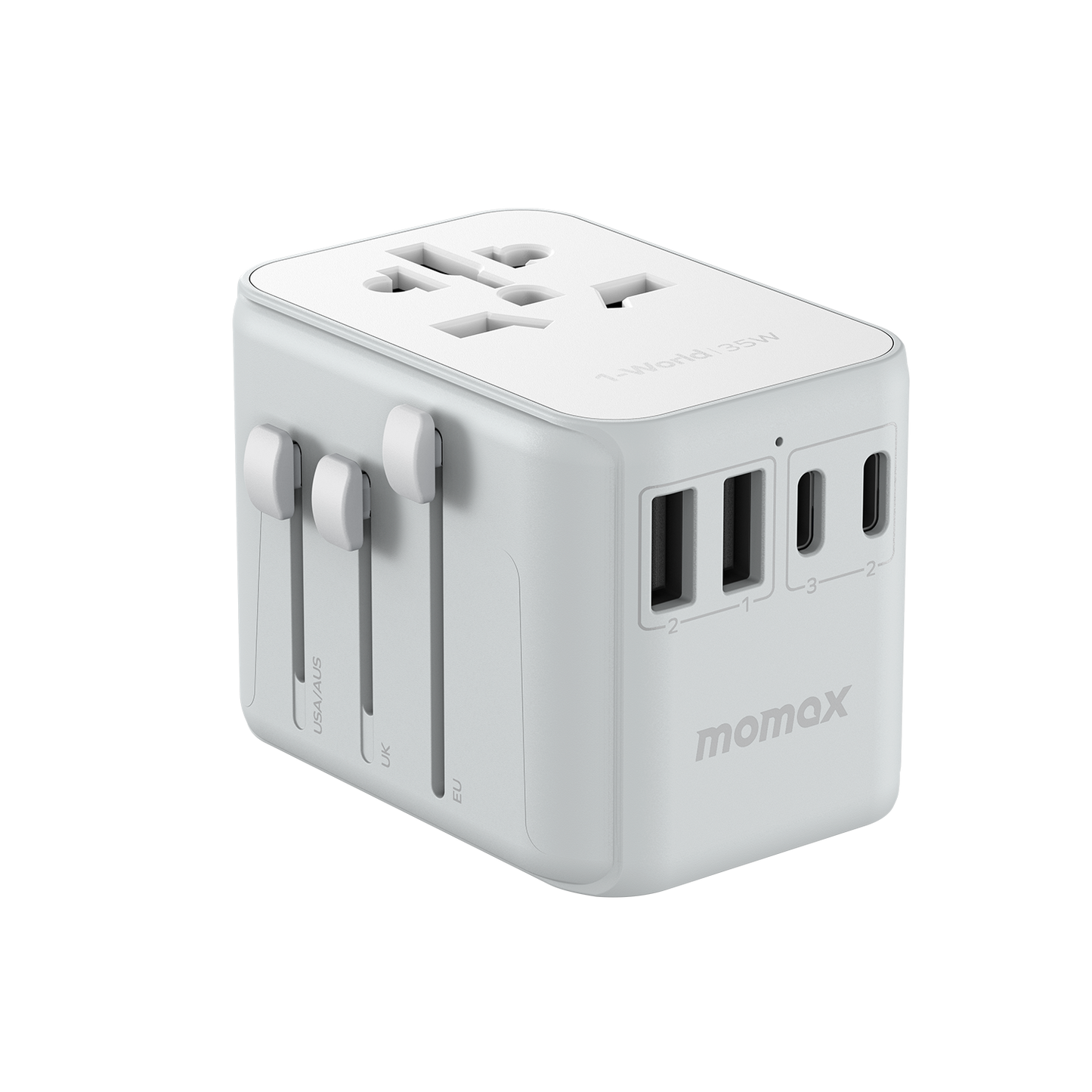 1-World 5-Port Travel Charger 35W