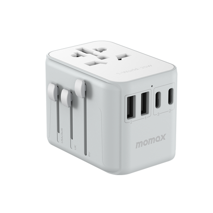1-World 5-Port Travel Charger 35W