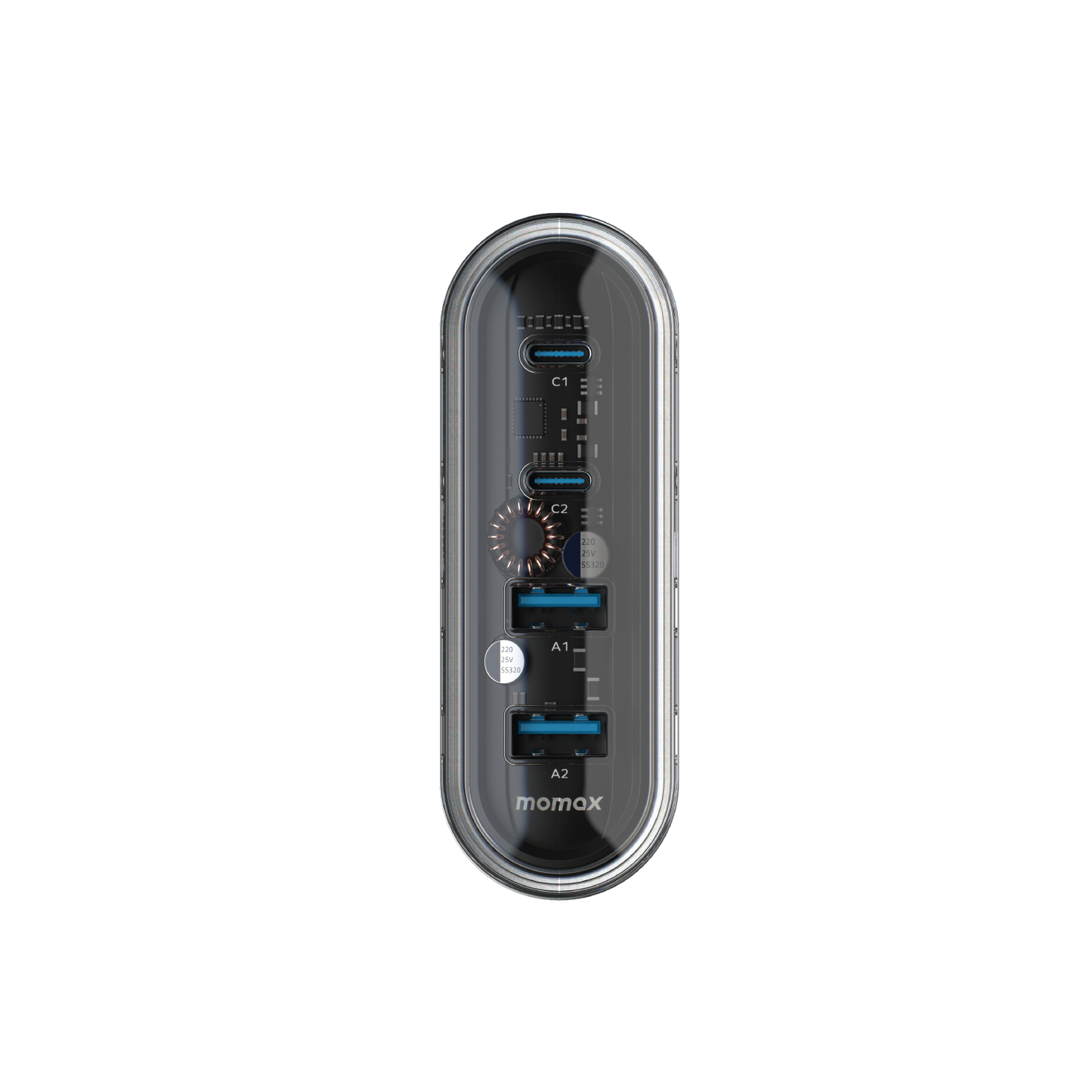 1-Charge Flow 4-Port GaN Charger 80W