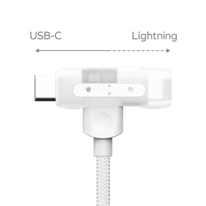 1-Link Flow Duo USB-C to USB-C & Lightning Braided Cable 60W 1.5m